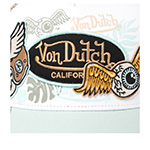 Бейсболка VON DUTCH арт. VD/1/CT/PATCHES/16  (кремовый / белый)